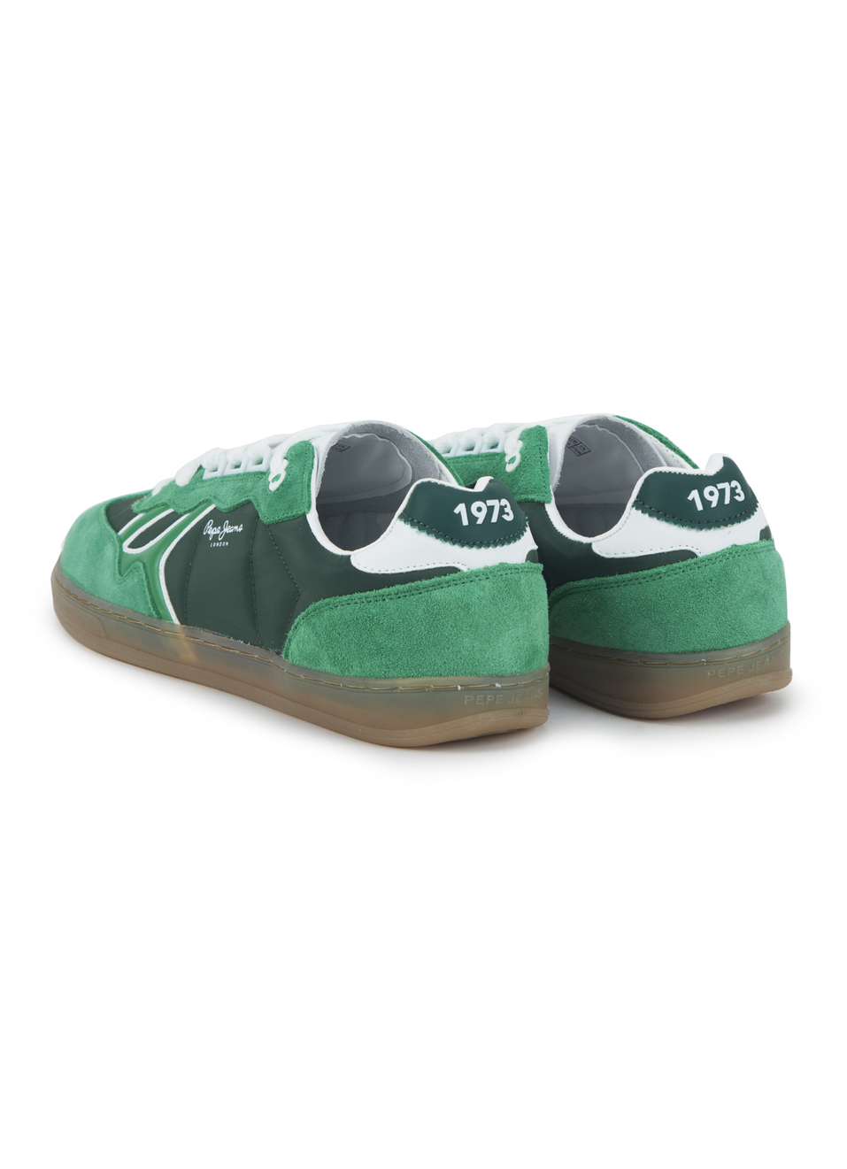 Men Dual-tone Green Retro Sneakers, , large image number 3