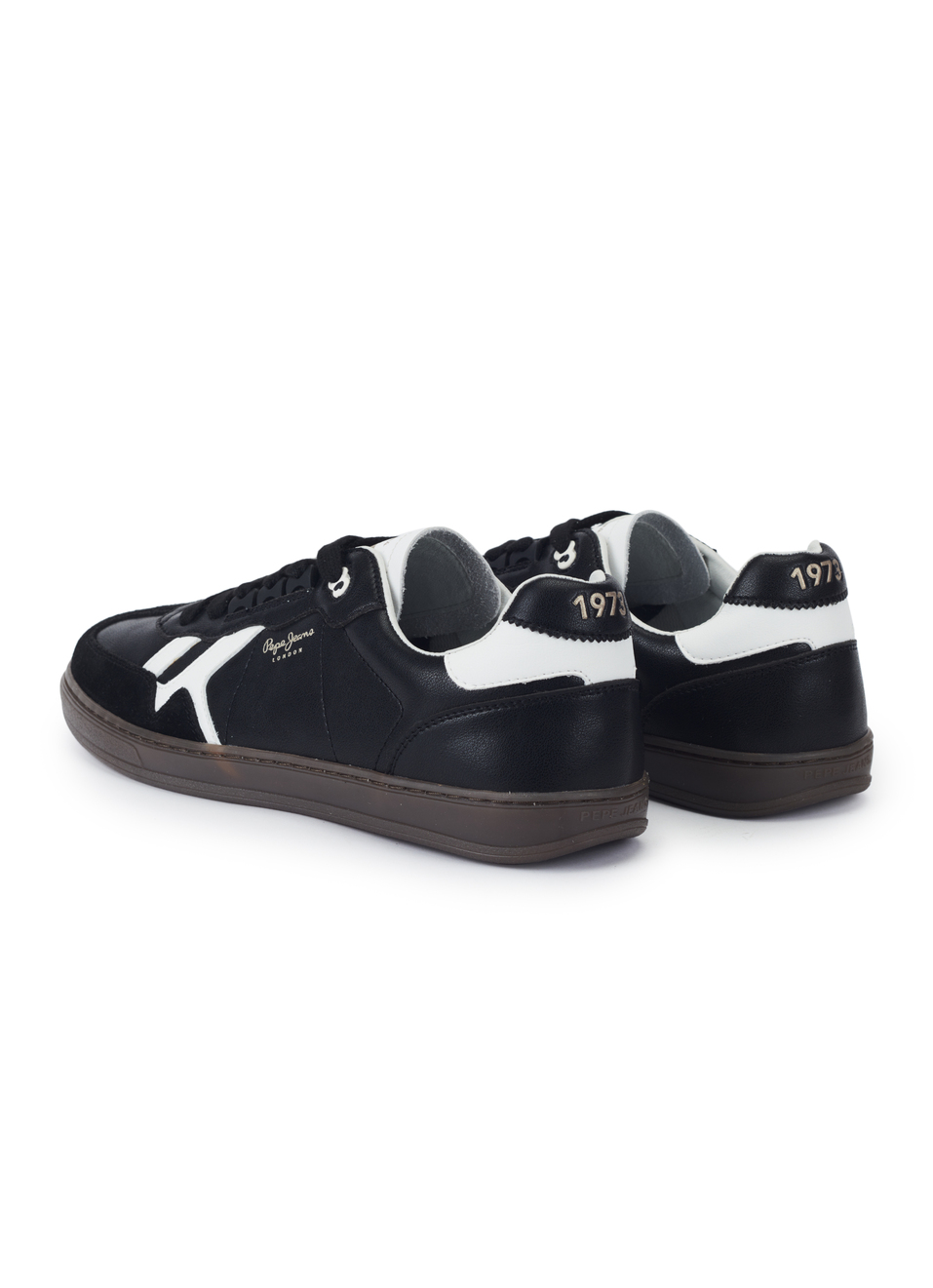 Men Black Premium Suede & Recycled Leather Sneakers With Ortholite Insole, , large image number 3