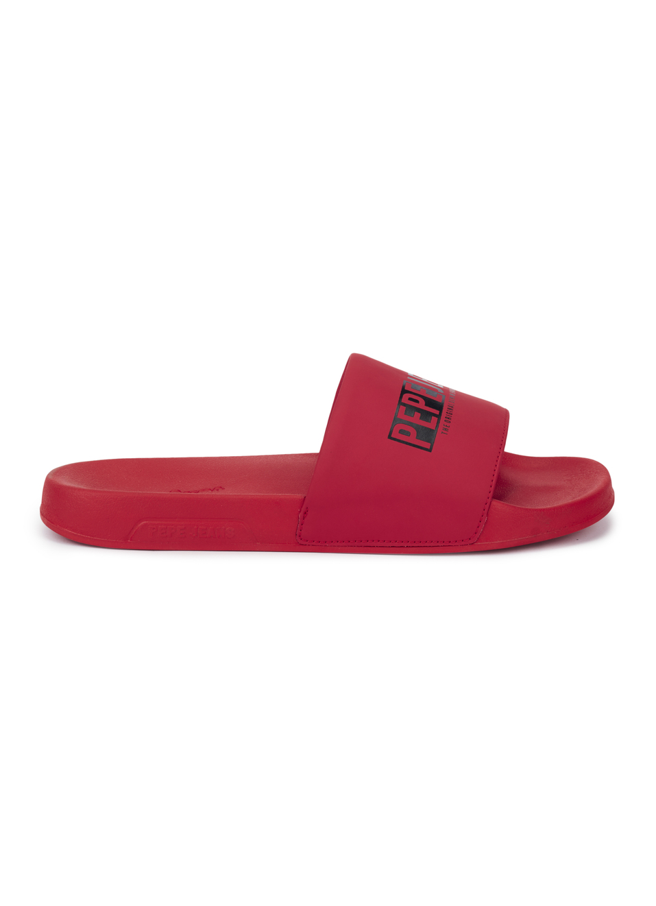 Men Red Logo Printed Arch Fit With Anti-skid Beach Slides, , large image number 5