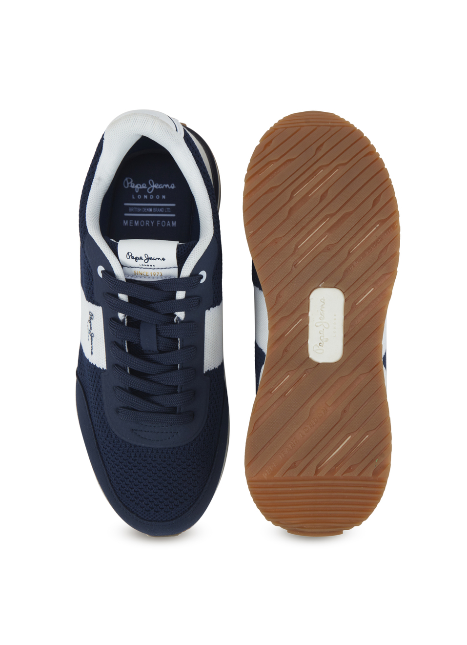 Men Navy Blue Anti-skid Outsole Sneakers, , large image number 4