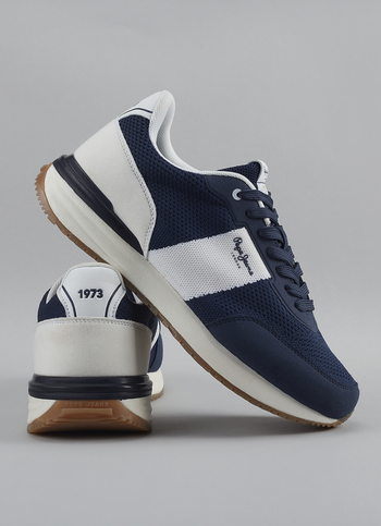 Men Navy Blue Anti-skid Outsole Sneakers