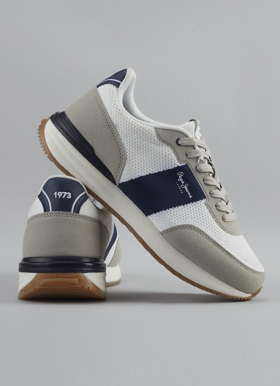 Men White Anti-skid Outsole Sneakers, , large image number 0