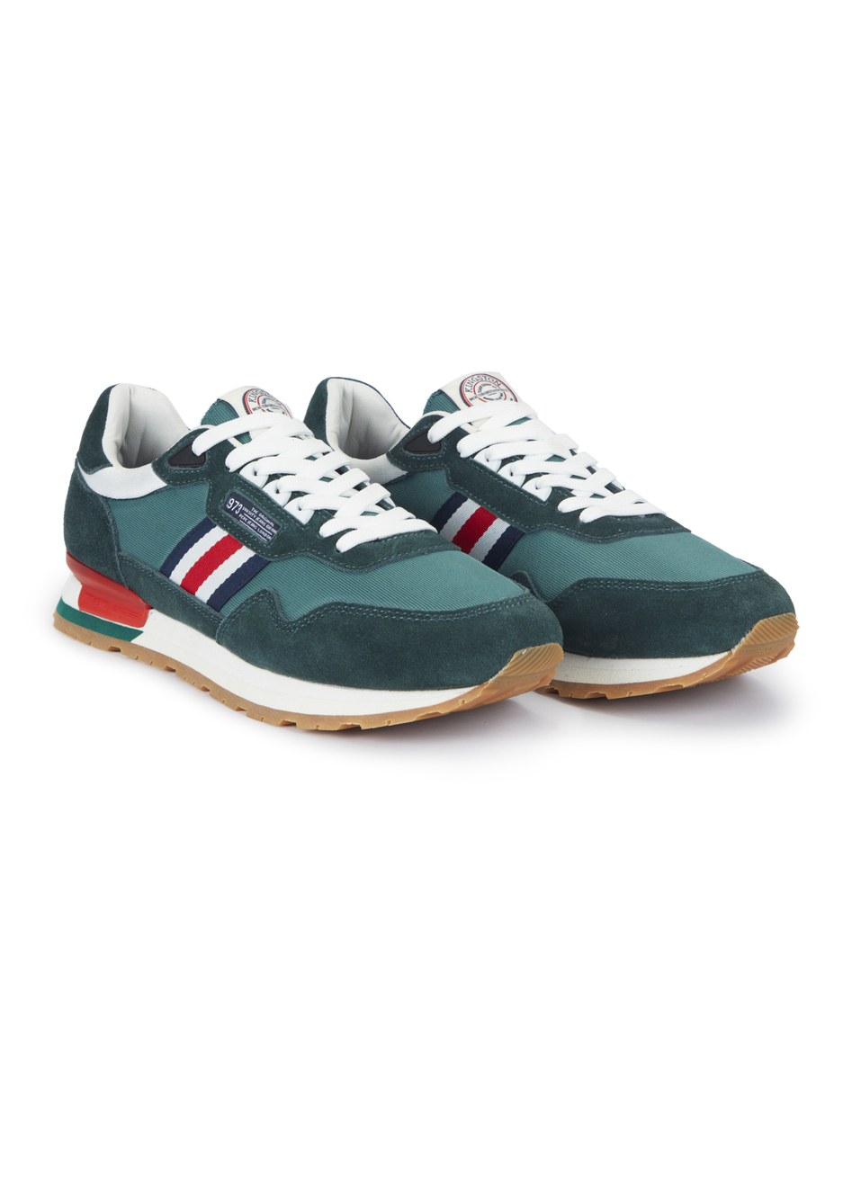 Men Ivy Green Retro Inspired Sneakers, , large image number 2