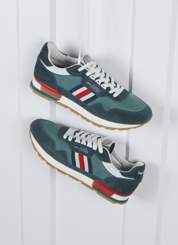 Men Ivy Green Retro Inspired Sneakers