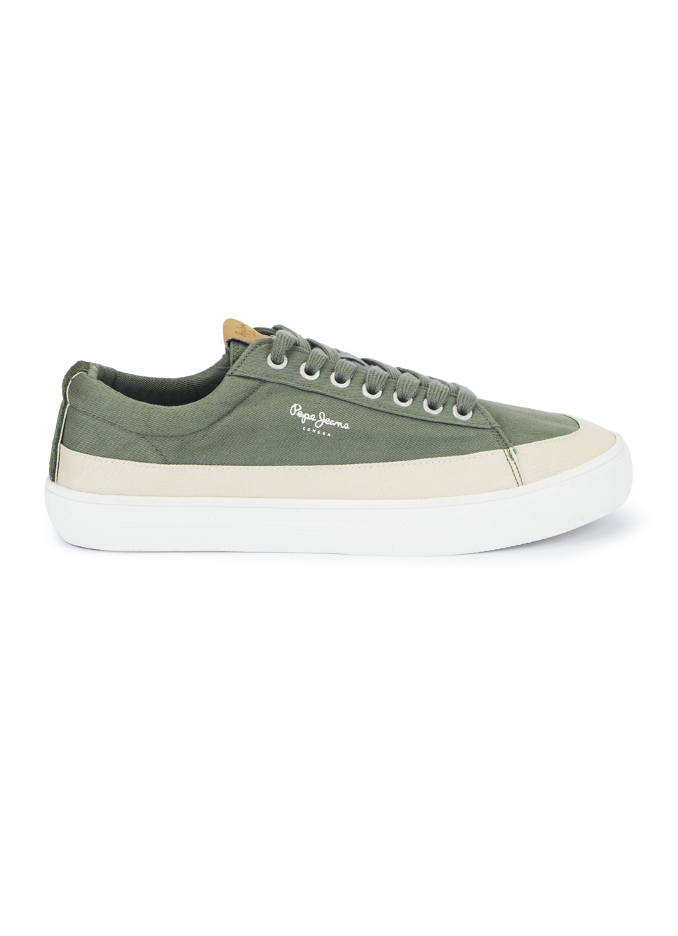 Men Green & Beige Colorblock Casual Sneakers, , large image number 5