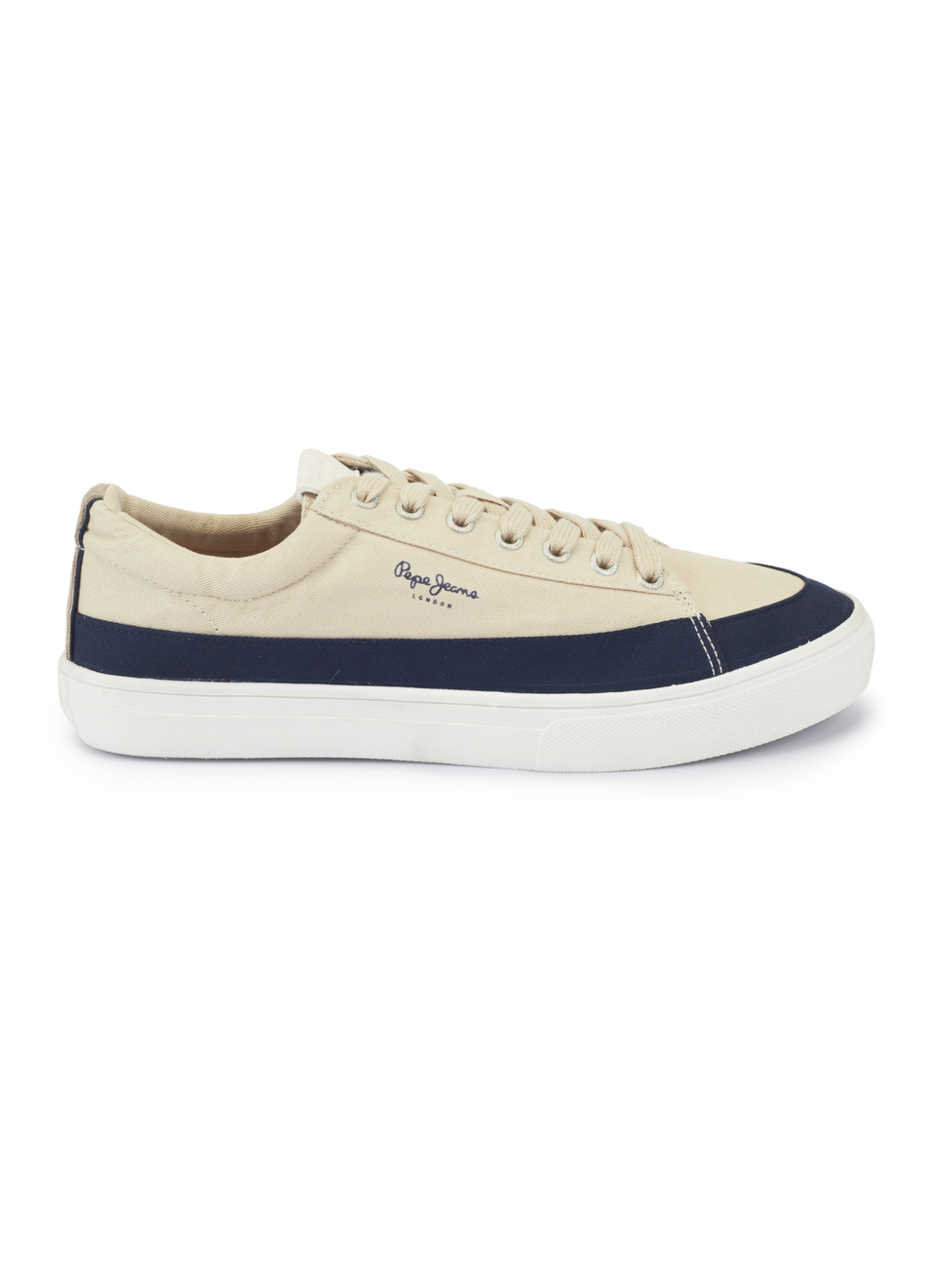 Men Beige & Navy Colorblock Casual Sneakers, , large image number 5