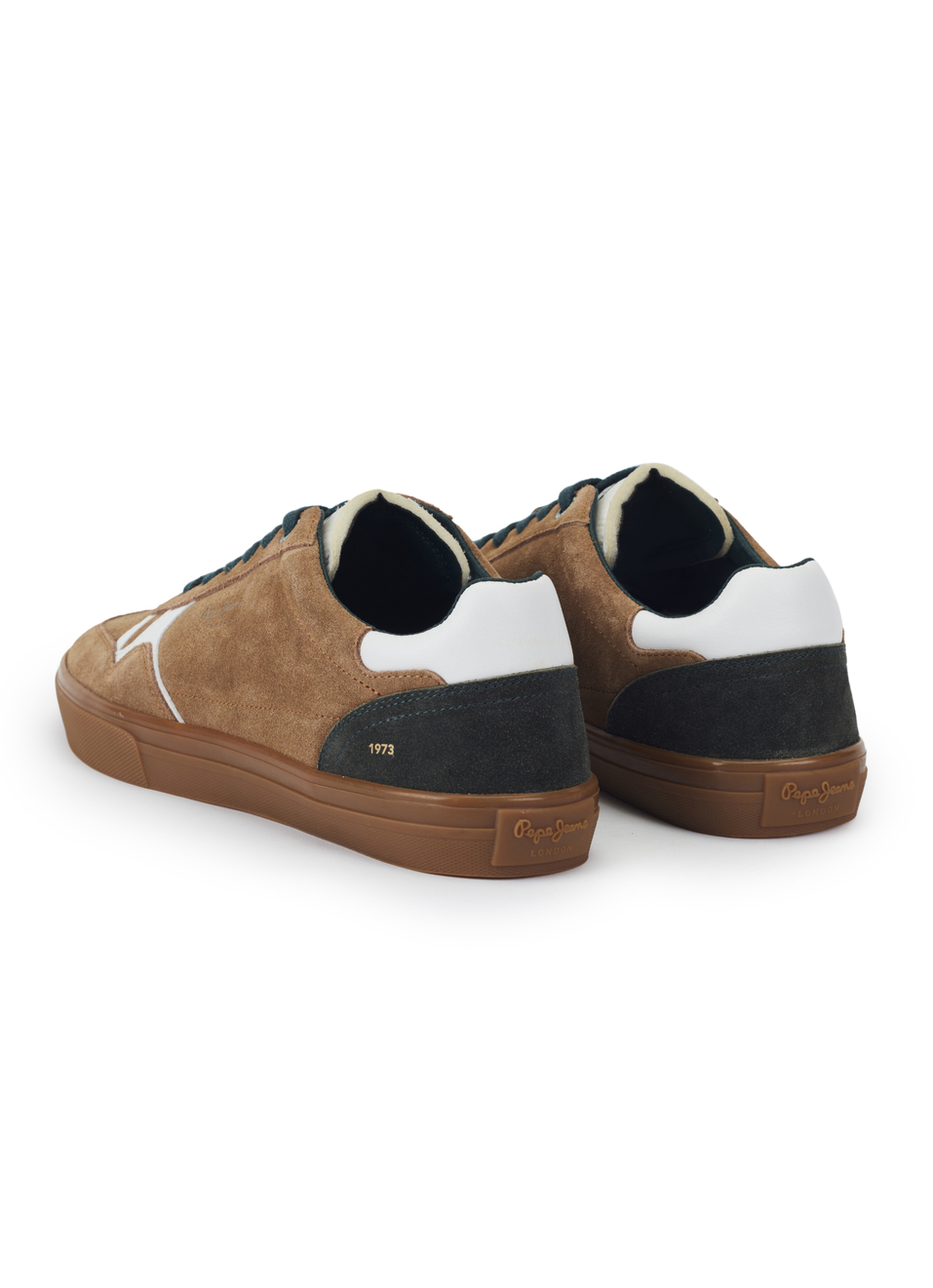 Men Brown Suede Leather Sneakers With Anti-skid Rubber Sole, , large image number 3
