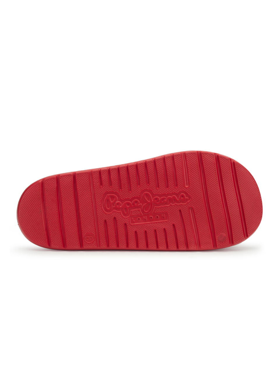 Men Red Classic Logo Lightweight Slides, , large image number 6