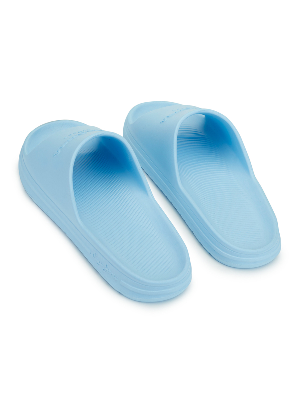 Men Sky Blue Classic Logo Lightweight Slides, , large image number 3