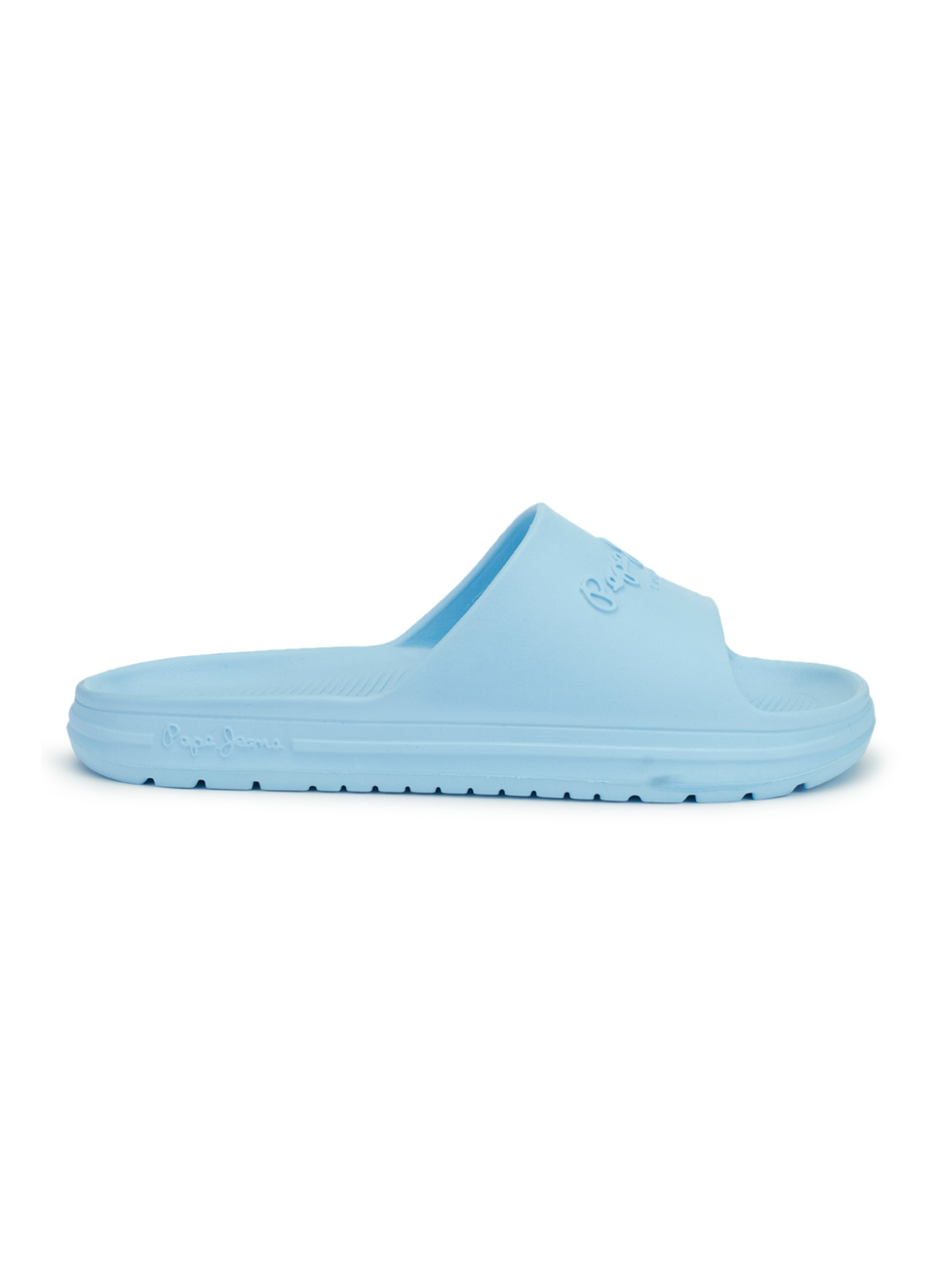 Men Sky Blue Classic Logo Lightweight Slides, , large image number 5