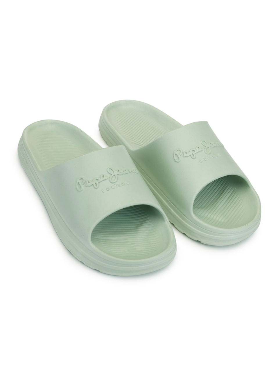 Men Pistachio Green Classic Logo Lightweight Slides, , large image number 2