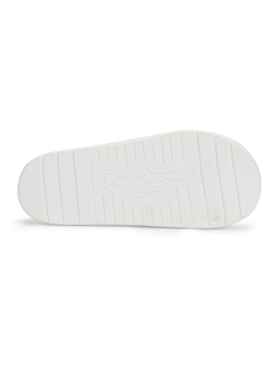 Men White Classic Logo Lightweight Slides, , large image number 6