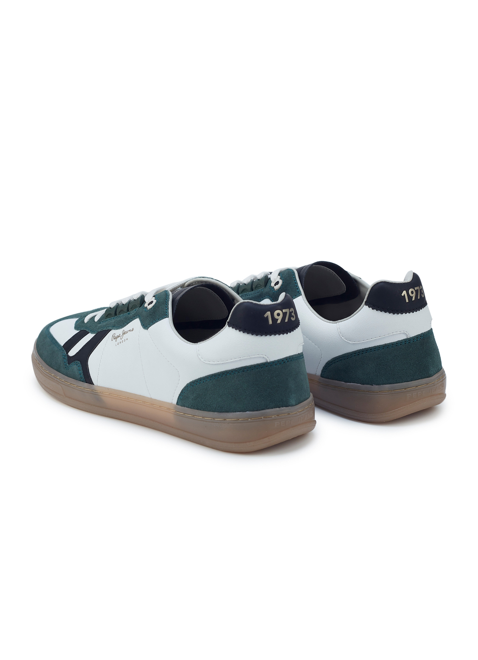 Men White Colorblock Lace Up Sneakers, , large image number 3