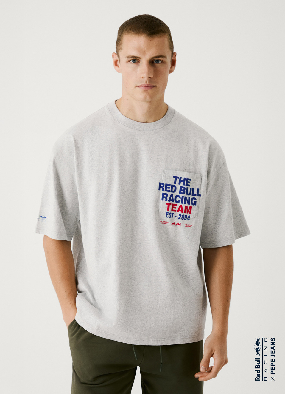 Red Bull Racing X Pepe Jeans Pocket Print Oversized Tee, , large image number 0