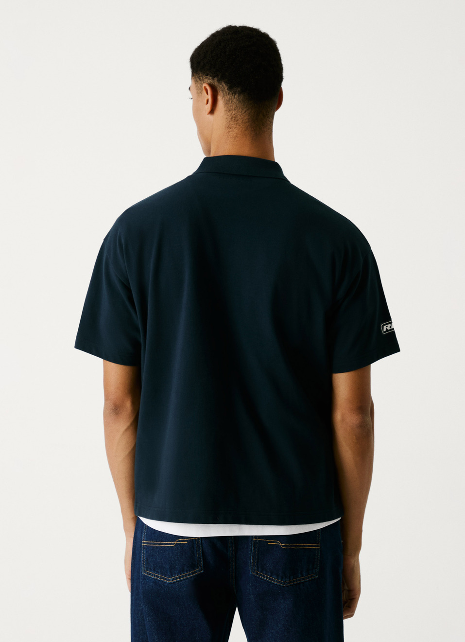 Red Bull Racing X Pepe Jeans Moto Panel Logo Oversized Polo, , large image number 1