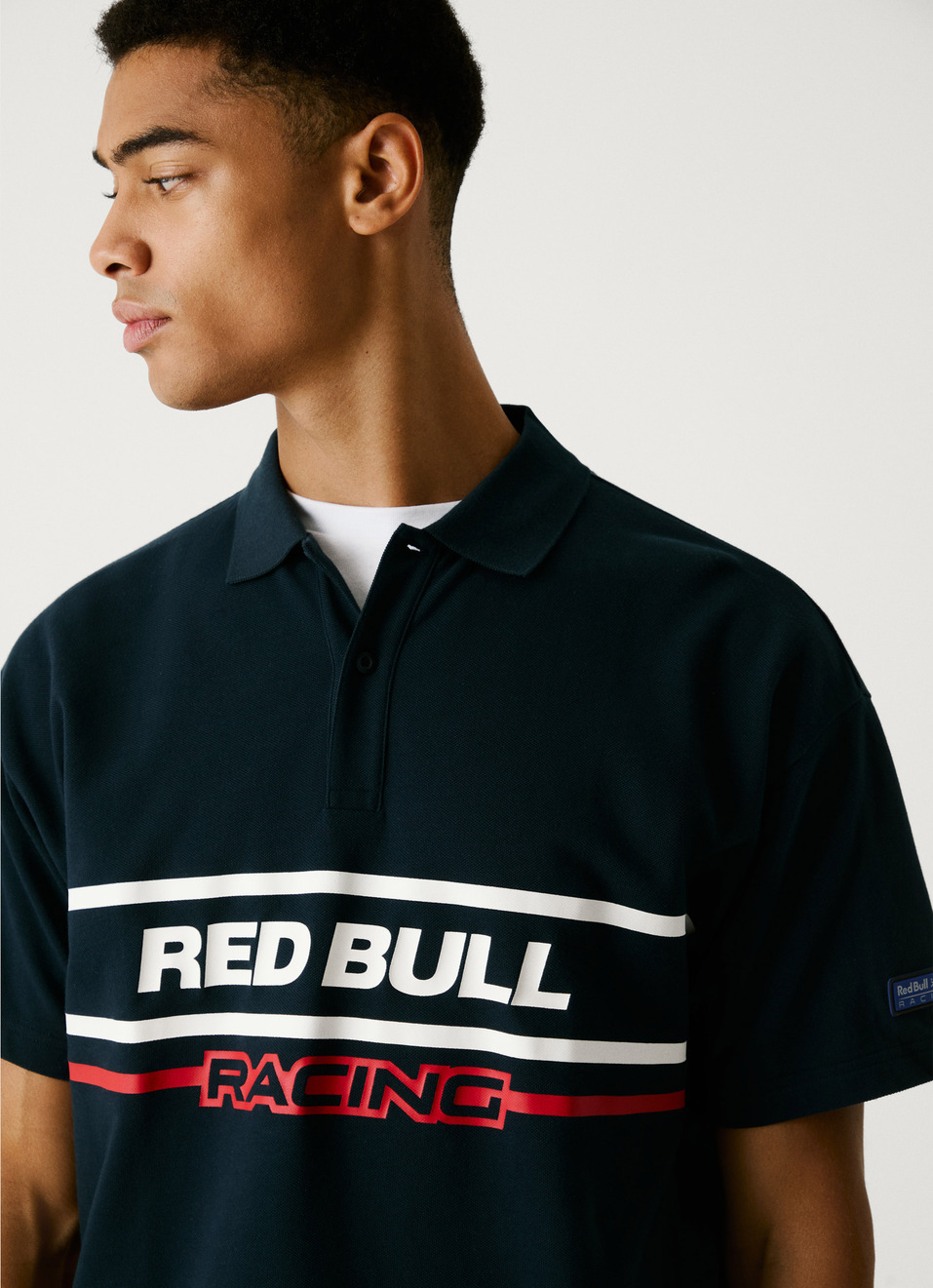 Red Bull Racing X Pepe Jeans Moto Panel Logo Oversized Polo, , large image number 4