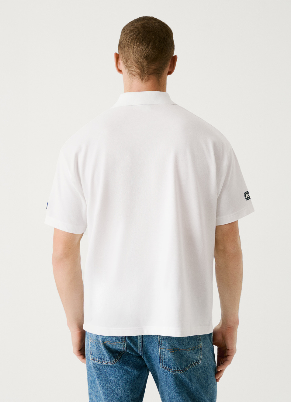 Red Bull Racing X Pepe Jeans Moto Panel Logo Oversized Polo, , large image number 1