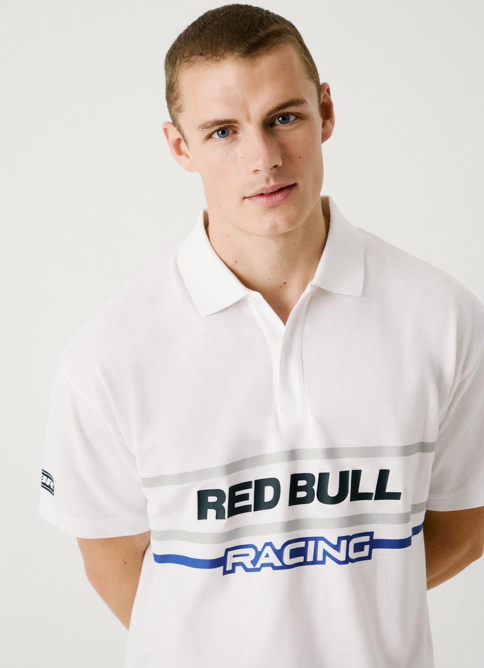 Red Bull Racing X Pepe Jeans Moto Panel Logo Oversized Polo, , large image number 3