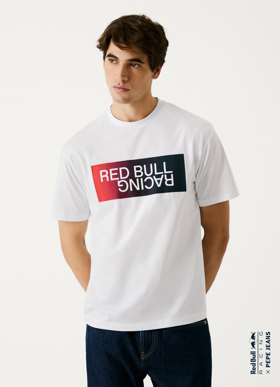 Red Bull Racing X Pepe Jeans Ombre Logo Relaxed Tee, , large image number 0
