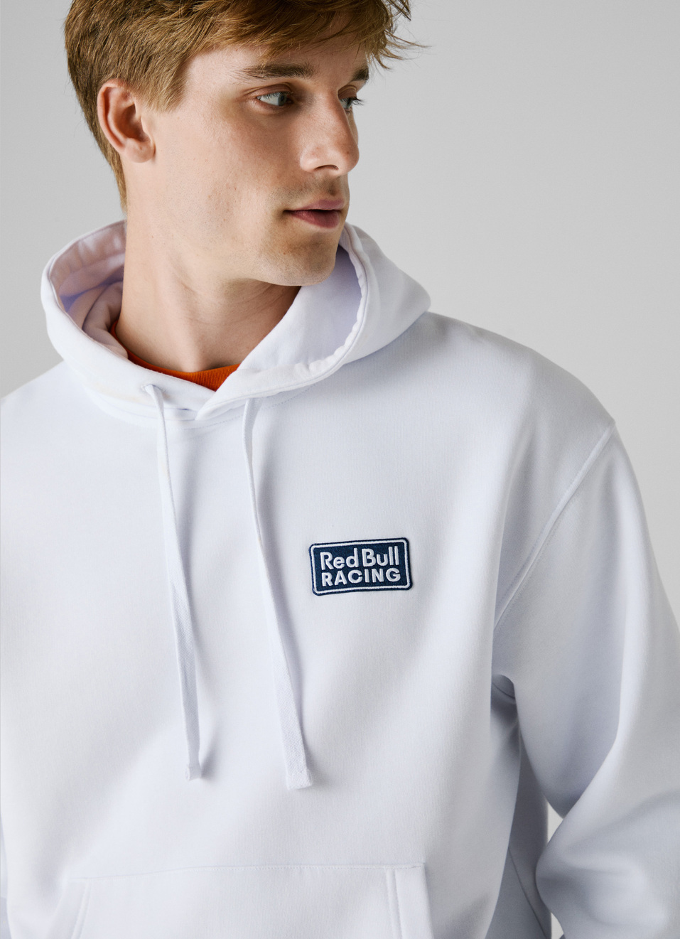 Red Bull Racing X Pepe Jeans White Loose Fit Hoodie, , large image number 4