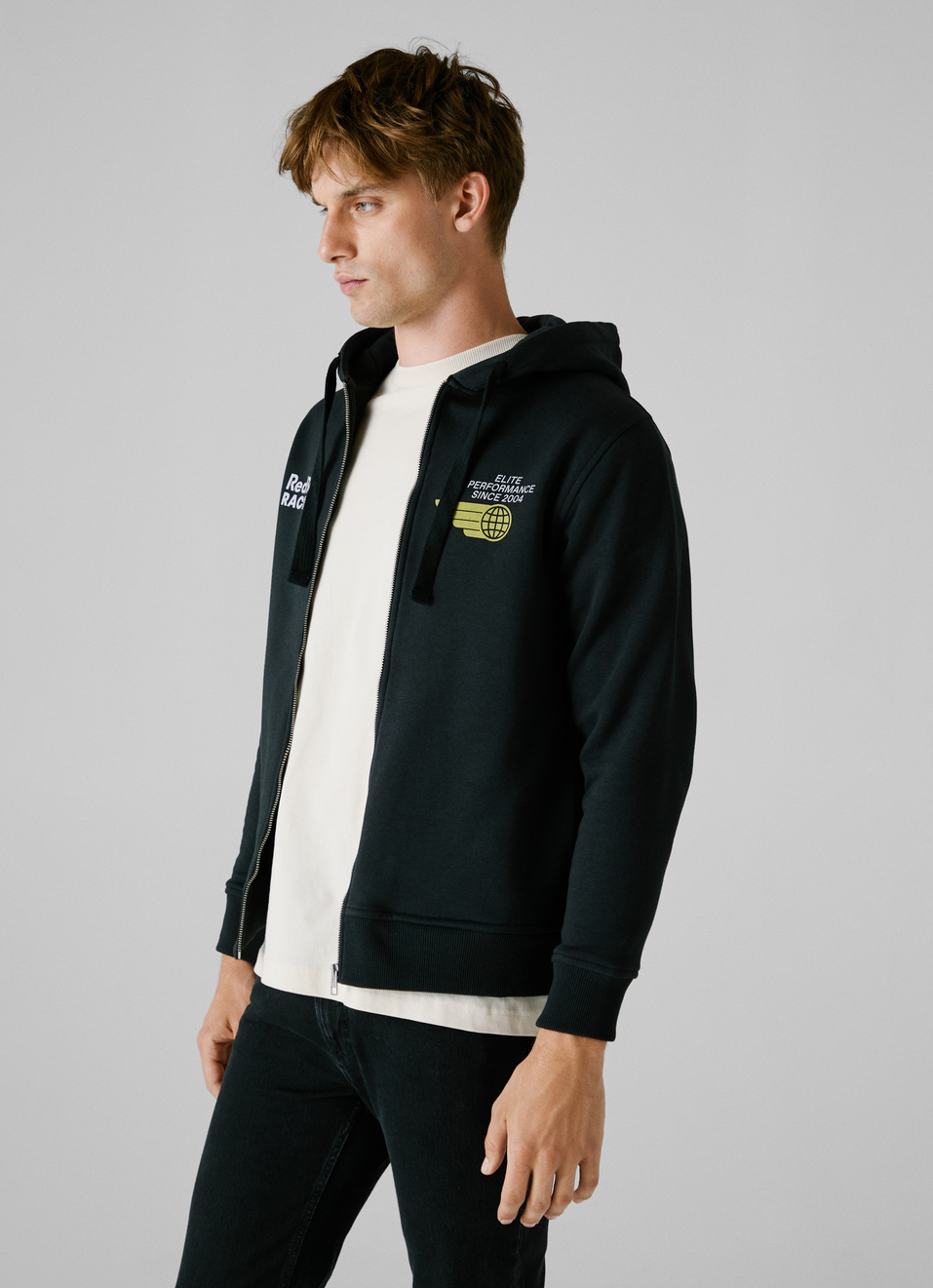 Red Bull Racing X Pepe Jeans Black Comfort Fit Hoodie, , large image number 2