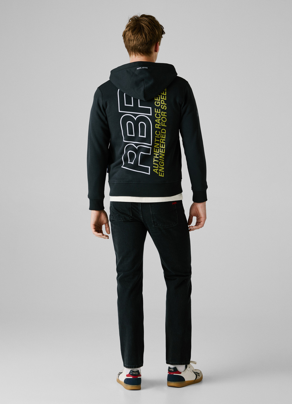 Red Bull Racing X Pepe Jeans Black Comfort Fit Hoodie, , large image number 3