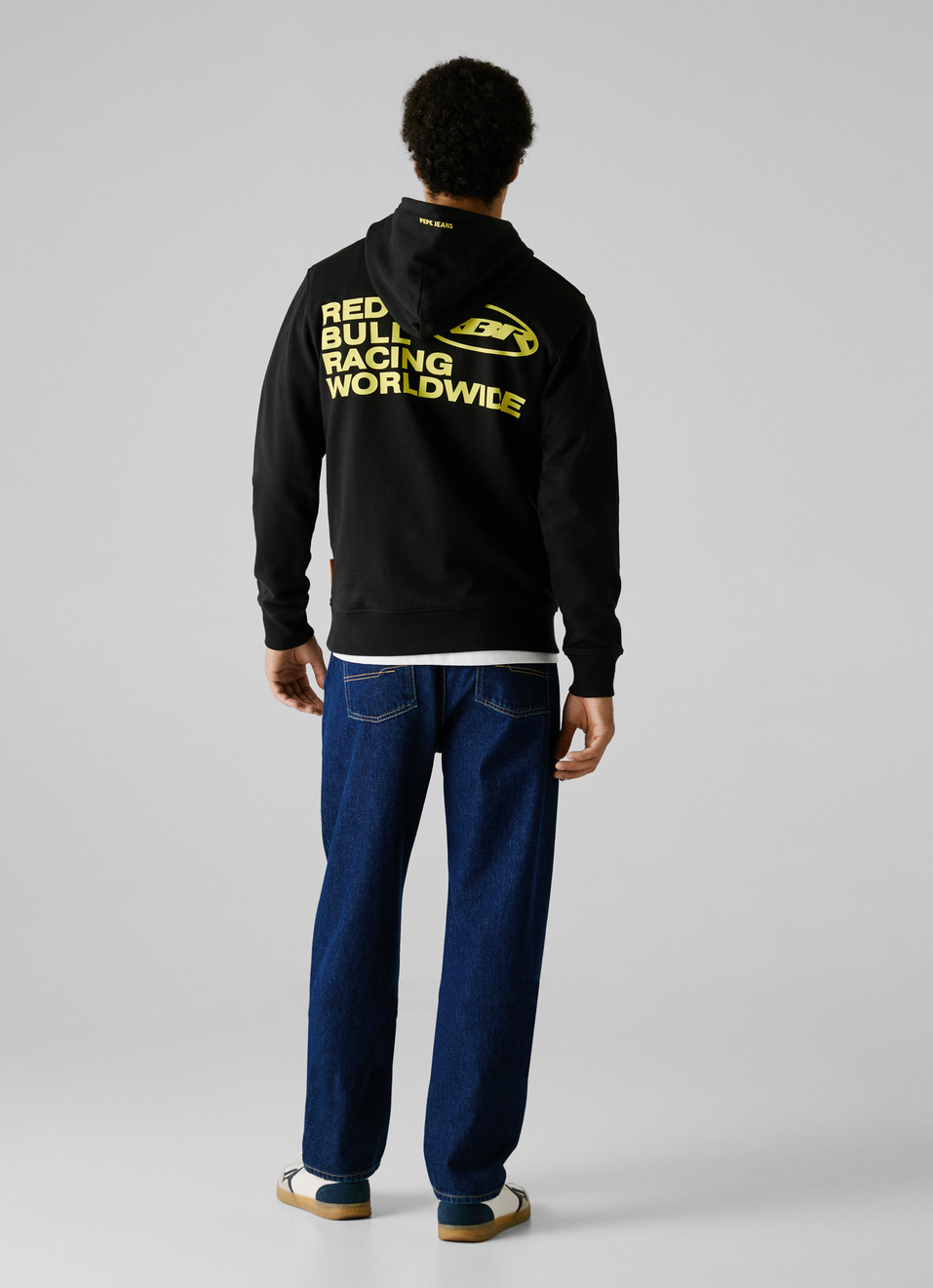 Red Bull Racing X Pepe Jeans Black Comfort Fit Hoodie, , large image number 3