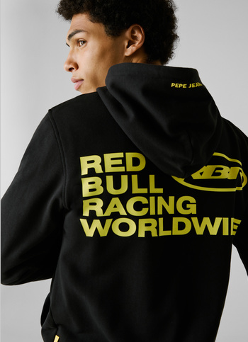 Red Bull Racing X Pepe Jeans Black Comfort Fit Hoodie