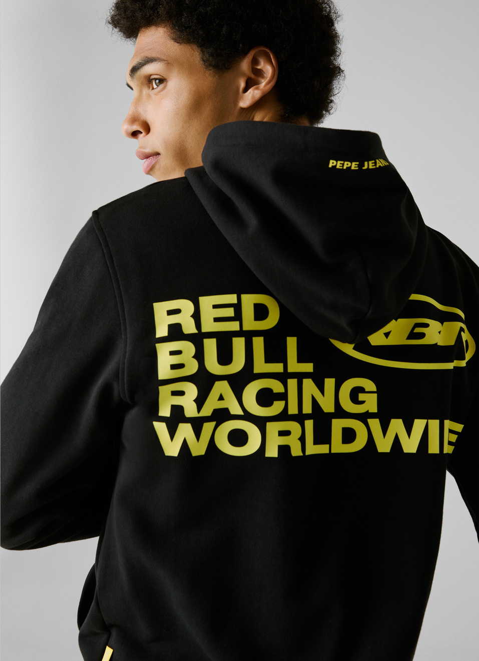 Red Bull Racing X Pepe Jeans Black Comfort Fit Hoodie, , large image number 0