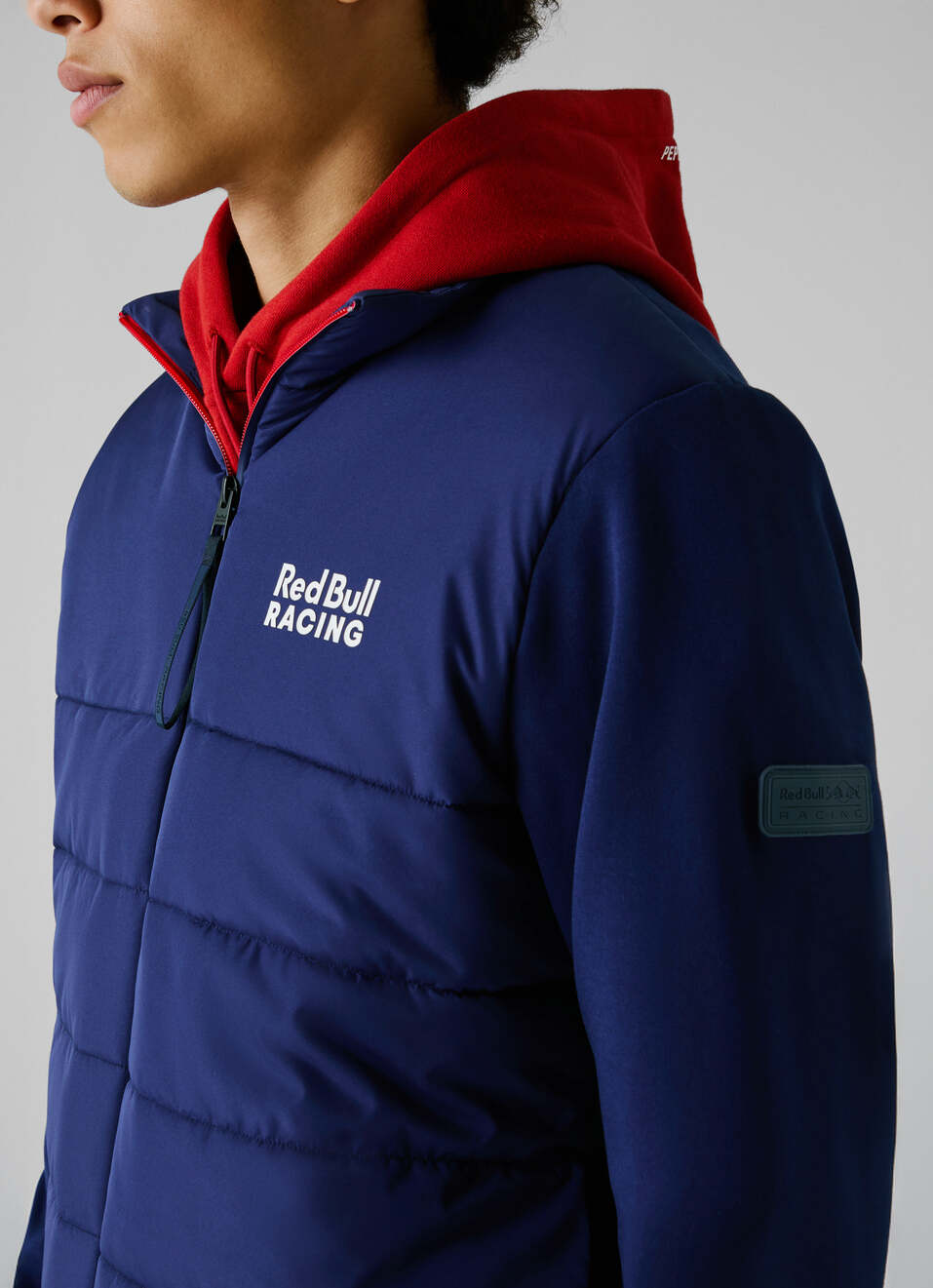 Red Bull Racing X Pepe Jeans Blue Hybrid Padded Jacket, , large image number 4