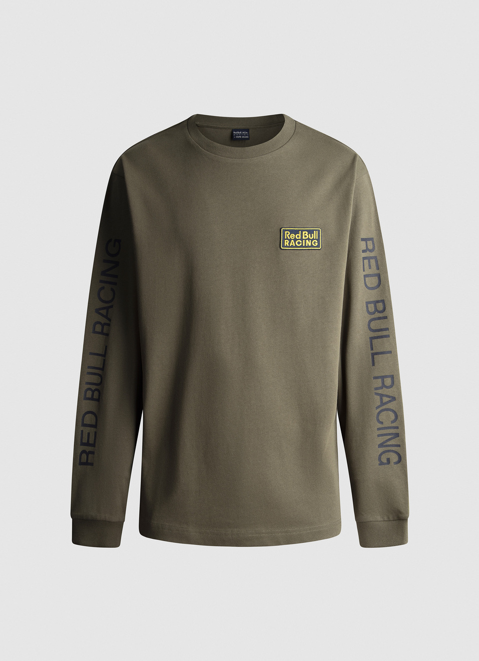 Red Bull Racing X Pepe Jeans Military Green Full Sleeves Logo T-shirt, , large image number 0