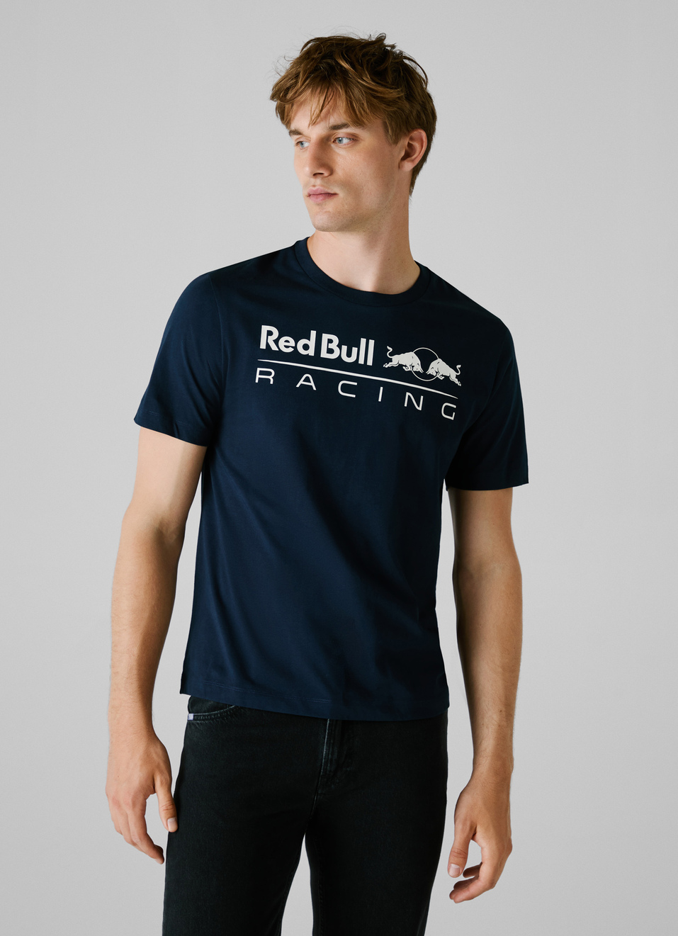 Red Bull Racing X Pepe Jeans Blue Logo Print T-shirt, , large image number 1