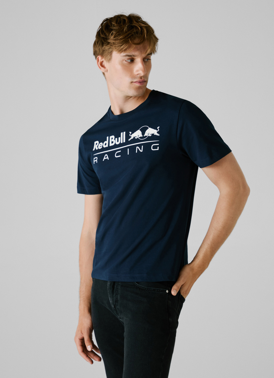 Red Bull Racing X Pepe Jeans Blue Logo Print T-shirt, , large image number 2