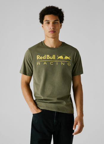 Red Bull Racing X Pepe Jeans Green Logo Print T-shirt