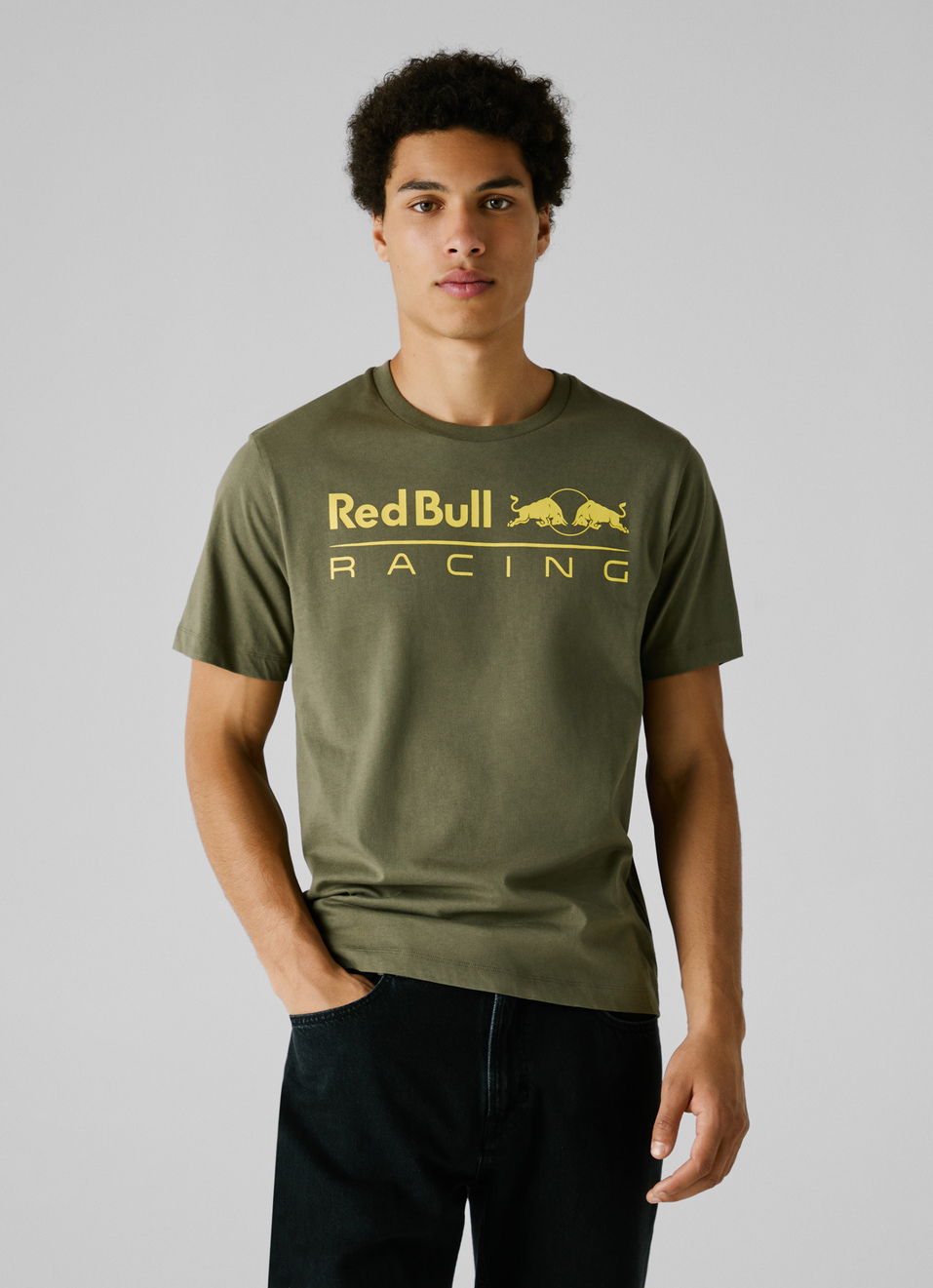 Red Bull Racing X Pepe Jeans Green Logo Print T-shirt, , large image number 0