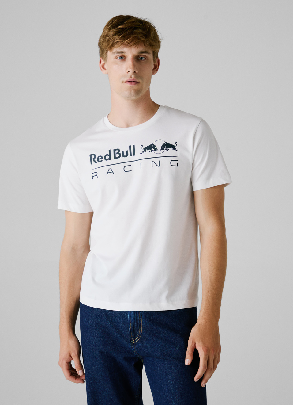 Red Bull Racing X Pepe Jeans White Logo Print T-shirt, , large image number 1