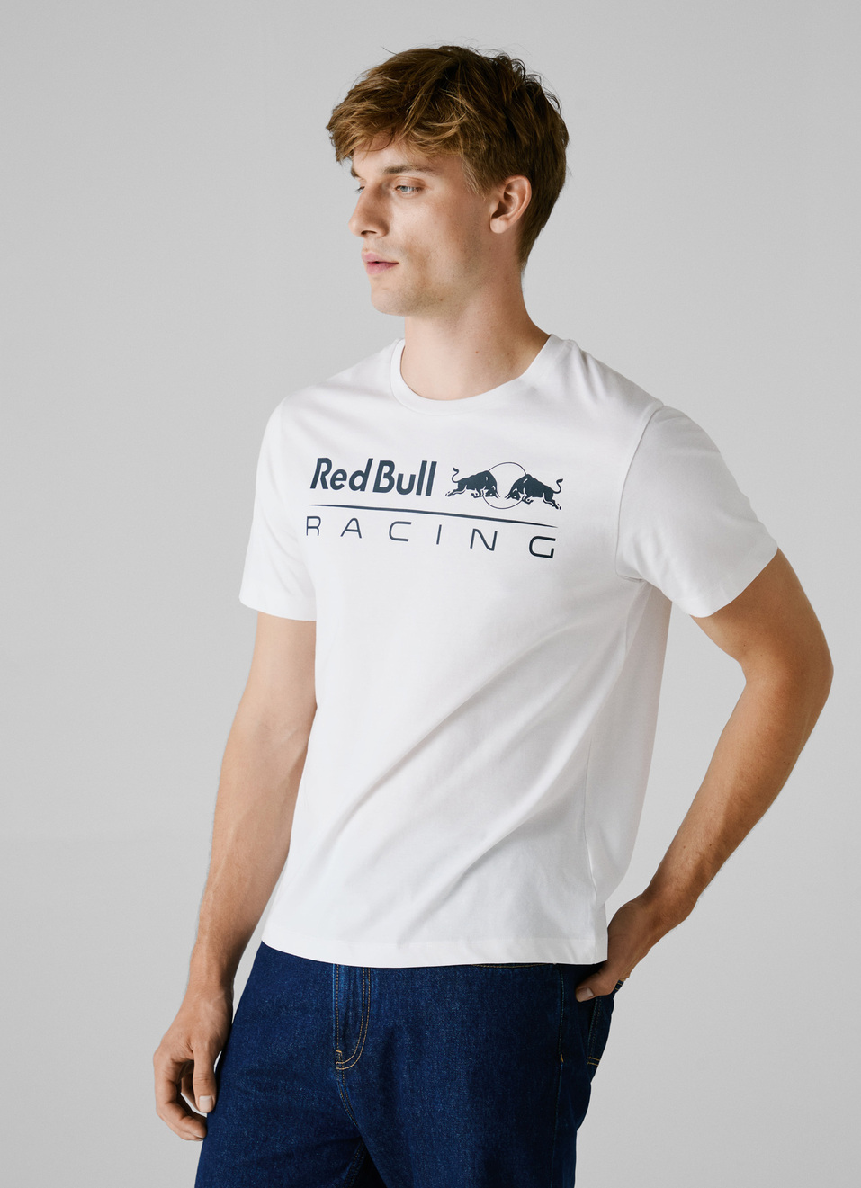 Red Bull Racing X Pepe Jeans White Logo Print T-shirt, , large image number 2