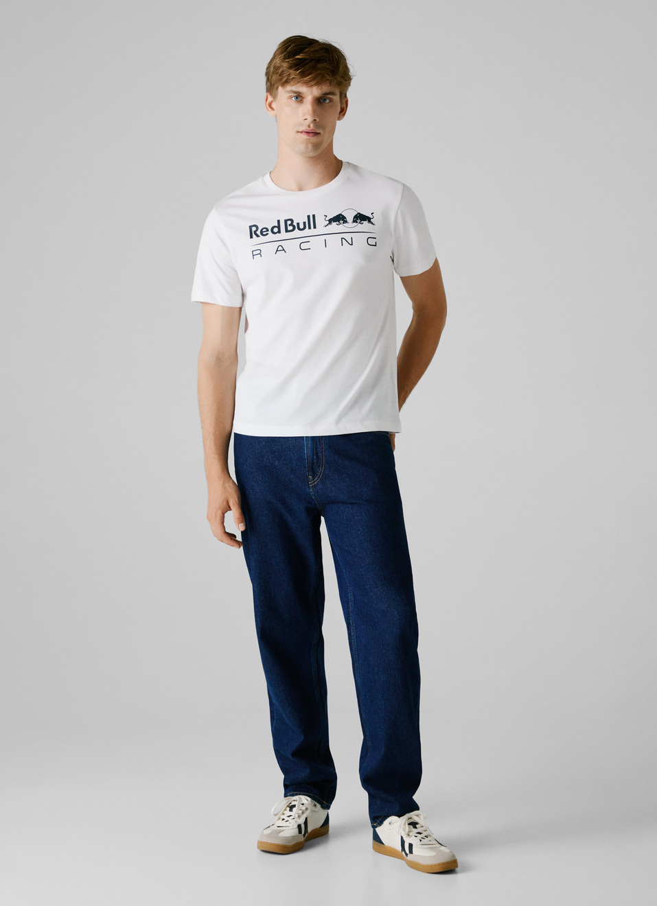 Red Bull Racing X Pepe Jeans White Logo Print T-shirt, , large image number 7