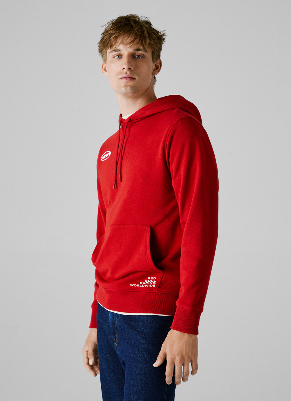 Red Bull Racing X Pepe Jeans Red Comfort Fit Hoodie, , large image number 2