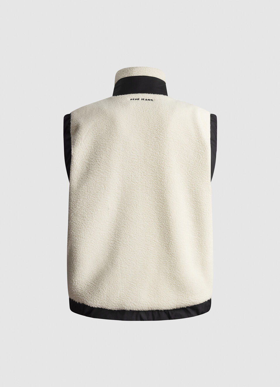 Red Bull Racing X Pepe Jeans Ecru Fleece Color Block Gilet, , large image number 6