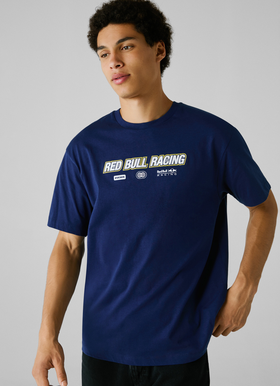 Red Bull Racing X Pepe Jeans Blue Logo Print T-shirt, , large image number 0