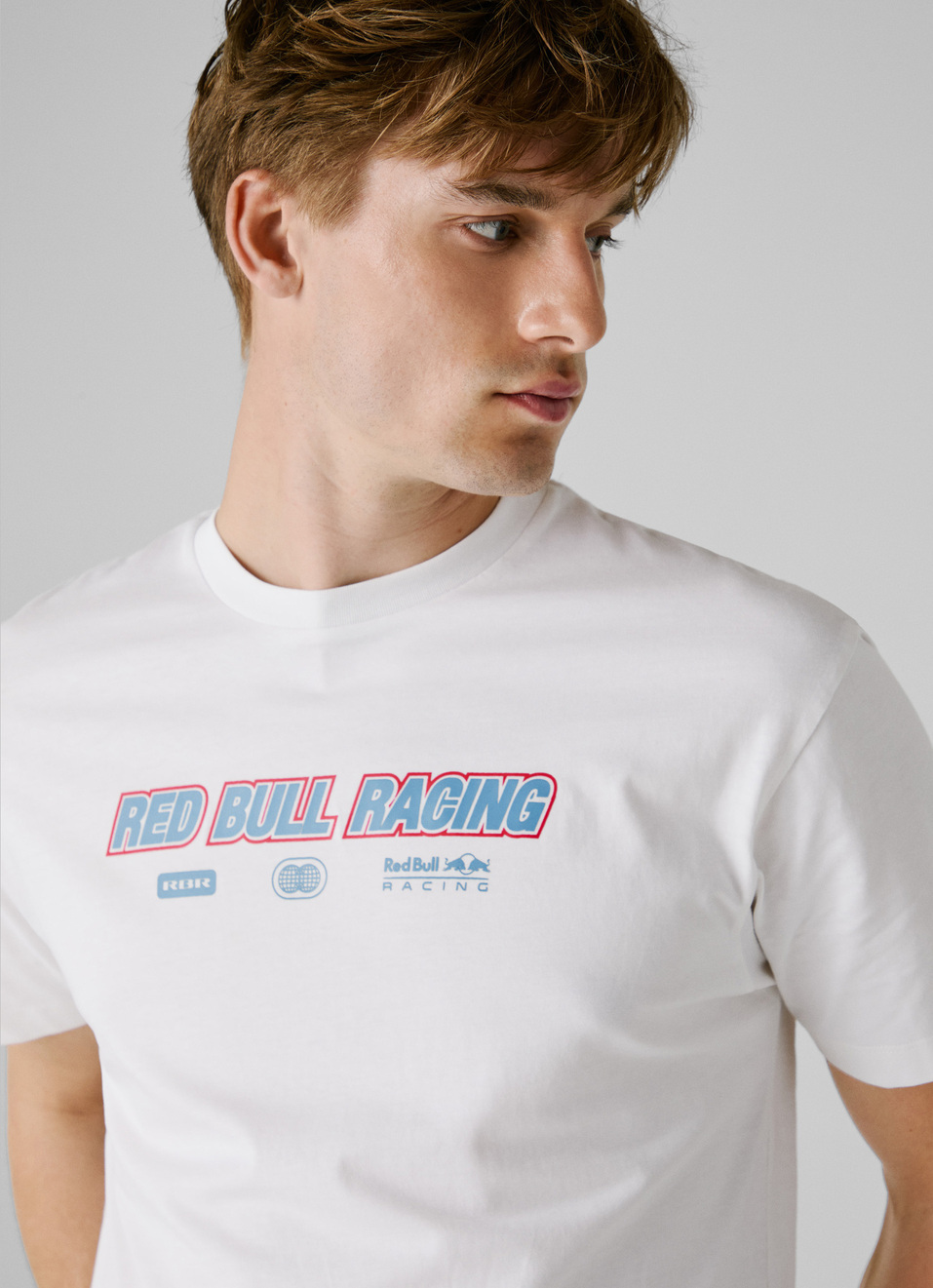 Red Bull Racing X Pepe Jeans White Logo Print T-shirt, , large image number 4