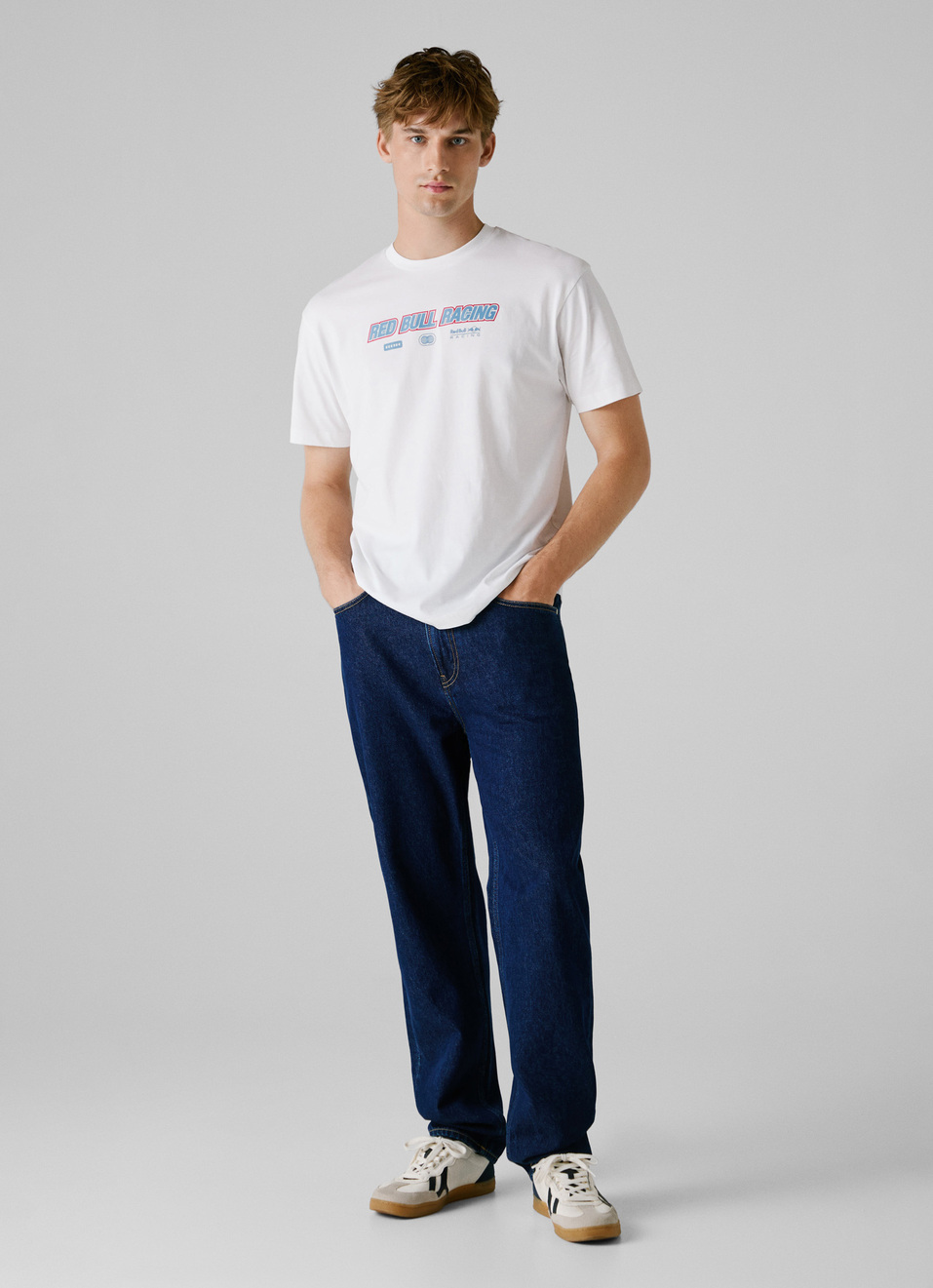 Red Bull Racing X Pepe Jeans White Logo Print T-shirt, , large image number 7