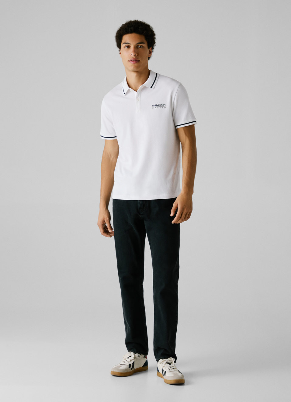 Red Bull Racing X Pepe Jeans White Regular Fit Pique Polo, , large image number 2