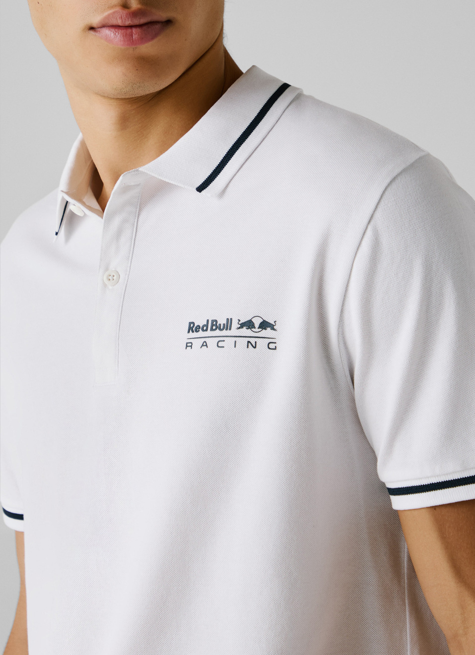 Red Bull Racing X Pepe Jeans White Regular Fit Pique Polo, , large image number 4