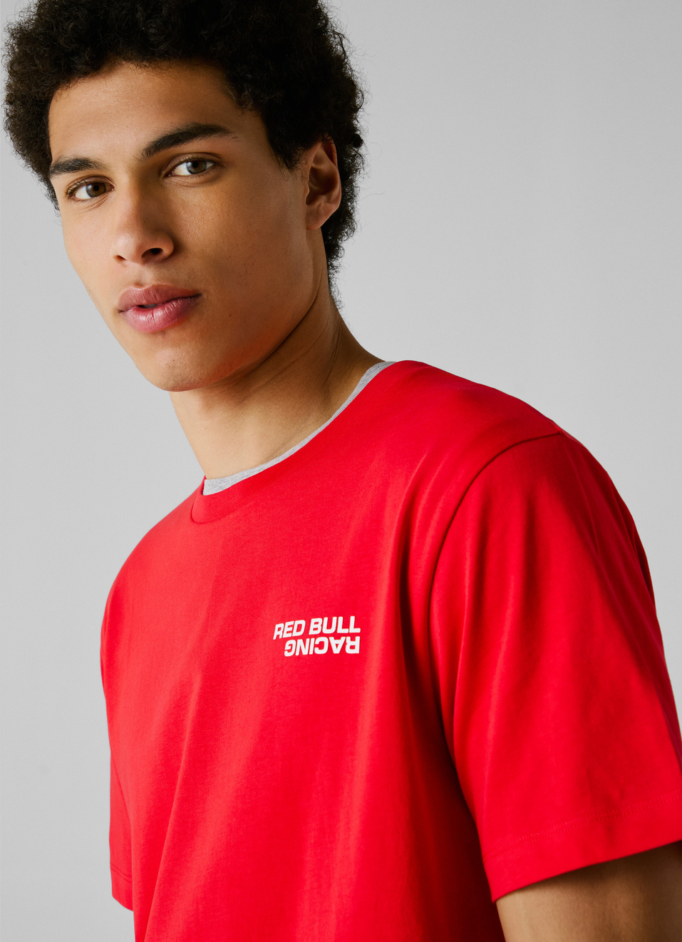 Red Bull Racing X Pepe Jeans Red Regular Fit Logo Print T-shirt, , large image number 4