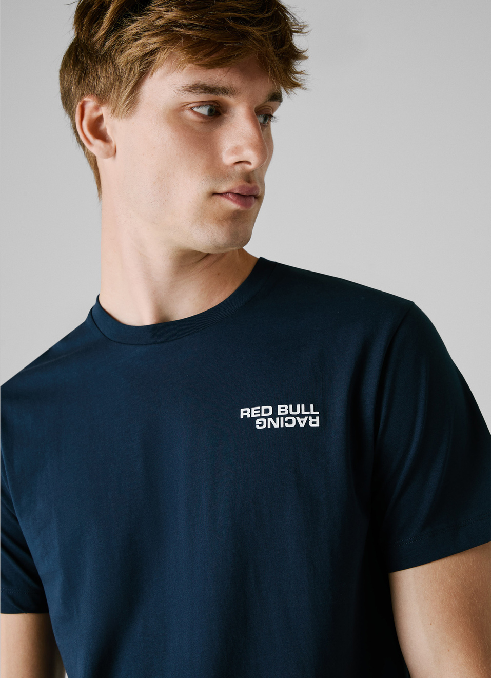 Red Bull Racing X Pepe Jeans Blue Regular Fit Logo Print T-shirt, , large image number 4