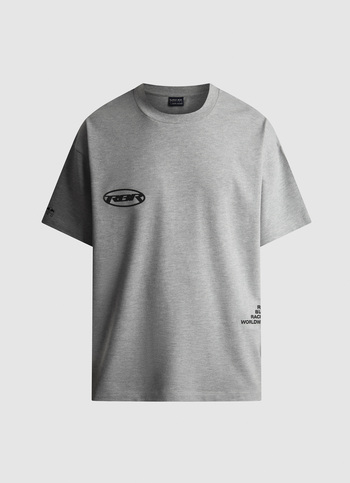 Red Bull Racing X Pepe Jeans Grey Relaxed Fit Back Print T-shirt