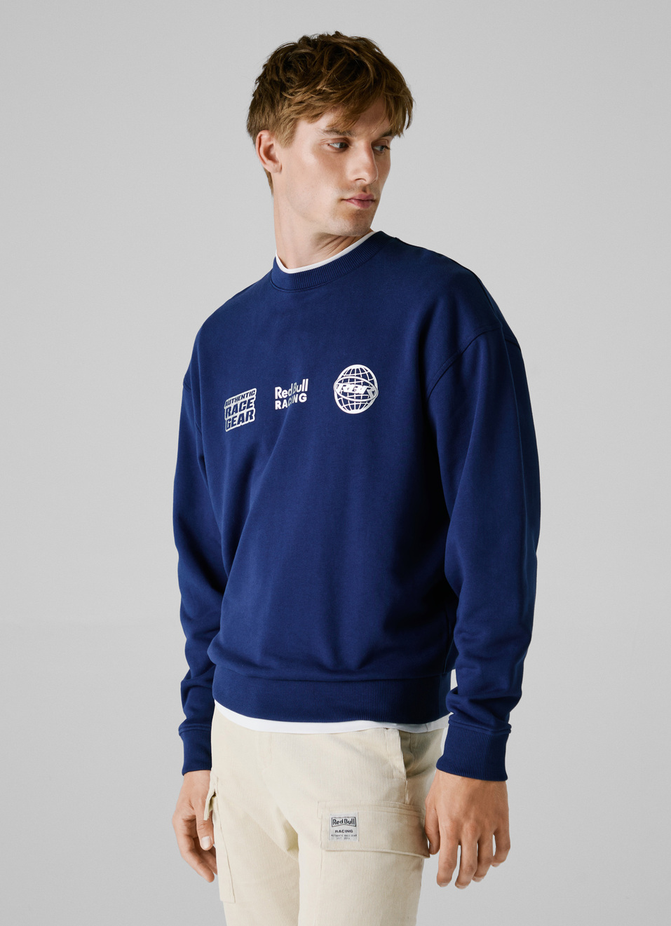 Red Bull Racing X Pepe Jeans Blue Comfort Fit Sweatshirt, , large image number 2