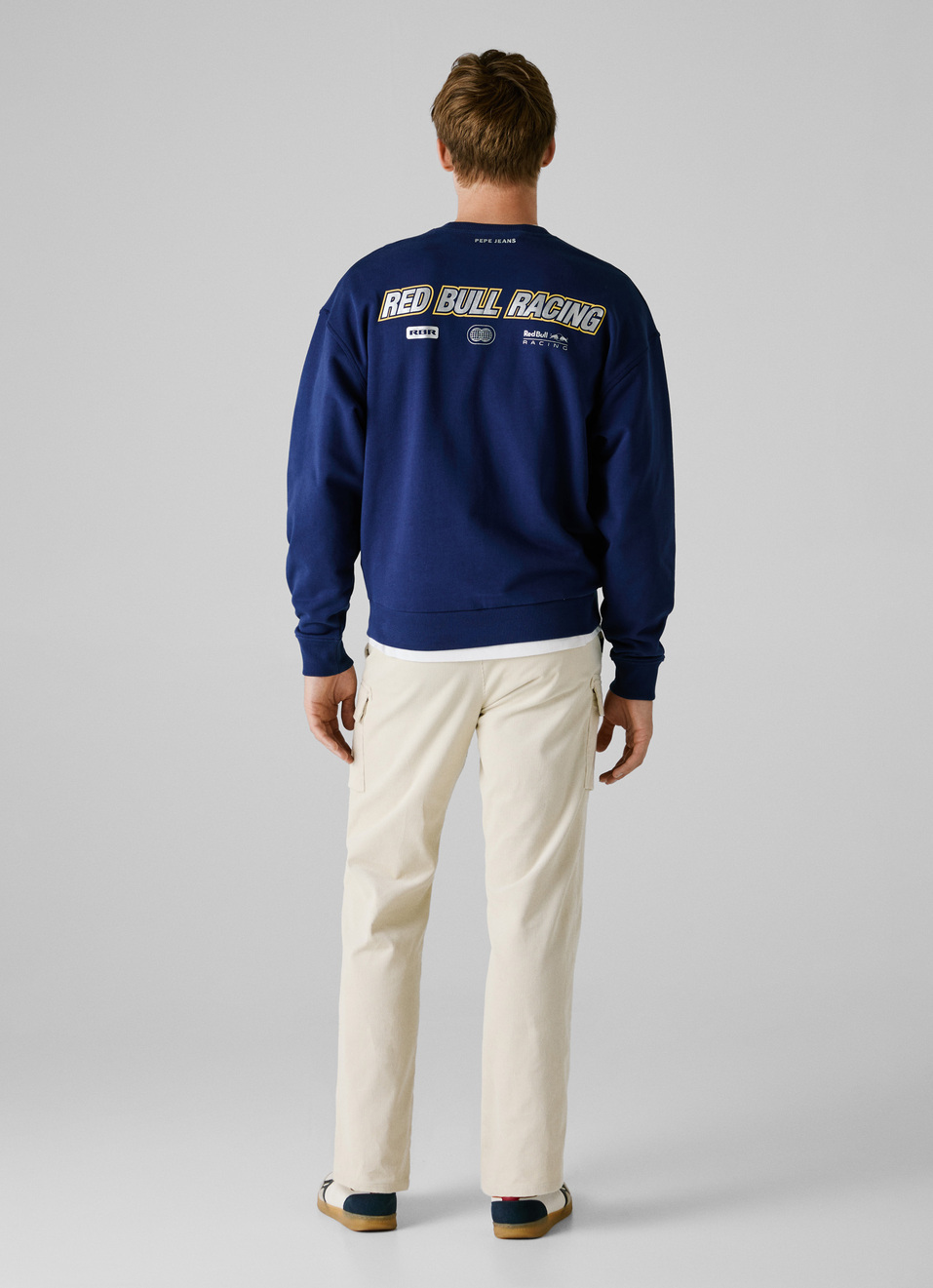 Red Bull Racing X Pepe Jeans Blue Comfort Fit Sweatshirt, , large image number 3